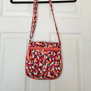 Vera Bradley Quilted Crossbody Bag – Multicolor Dot Print